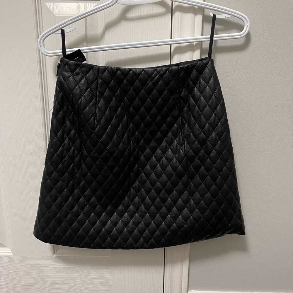 Aritzia Sunday Best faux leather mini skirt